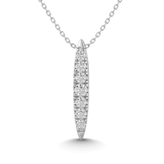 10KT WHITE GOLD 1/10CT TW DIAMOND PENDANT