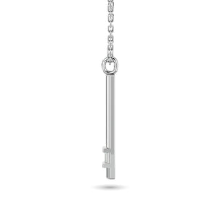 Diamond Bar Pendant 1/50 ct tw in 10K White Gold