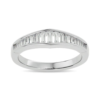 Diamond 3/8 ct tw Band Ring in 14K White Gold