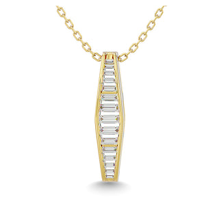 Diamond 1/3 Ct.Tw. Fashion Pendant in 14K Yellow Gold