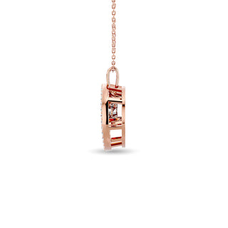 Diamond 1/4 ct tw Fashion Pendant in 14K Rose Gold