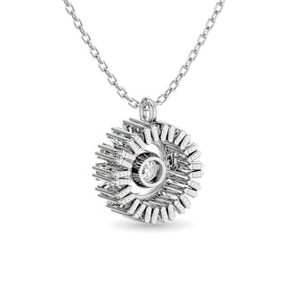 10KT WHITE GOLD 1/6CT TW DIAMOND PENDANT