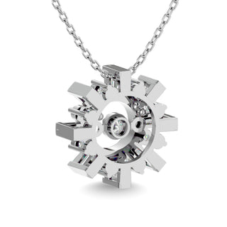 Diamond 1/4 Ct.Tw. Shimmering Pendant in 14K White Gold