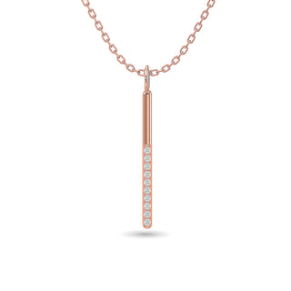 Diamond 1/10 ct tw Fashion Pendant in 10K Rose Gold