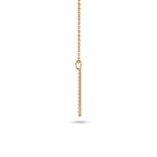 Diamond Bar Pendant 1/8 ct tw in 14K Yellow Gold
