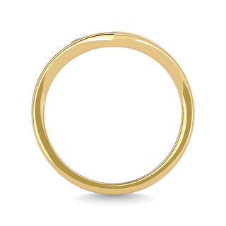Diamond 1/6 Ct.Tw. Chevron Band in 14K Yellow Gold