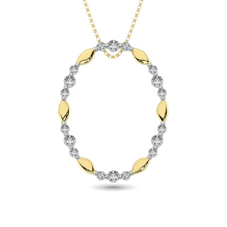 Diamond 1/4 ct tw Fashion Pendant in 14K Yellow Gold