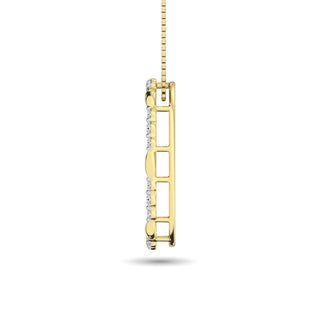 Diamond 1/4 ct tw Fashion Pendant in 14K Yellow Gold