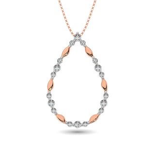 Diamond 1/4 ct tw Fashion Pendant in 14K Rose Gold