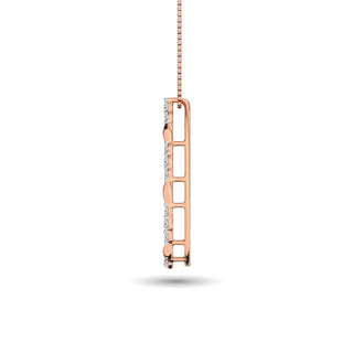 Diamond 1/4 ct tw Fashion Pendant in 14K Rose Gold