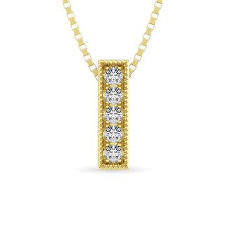 Diamond 1/20 ct tw Fashion Pendant in 10K Yellow Gold