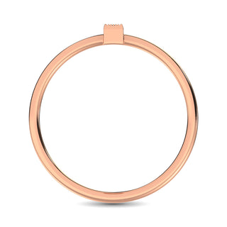 Diamond 1/20 ct tw Round Cut Fashion Ring in 10K Rose Gold
