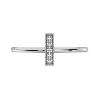 Diamond 1/20 ct tw Round Cut Fashion Ring  in 10K White Gold