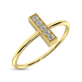 Diamond 1/20 ct tw Round Fashion Ring  in 10K Yellow Gold