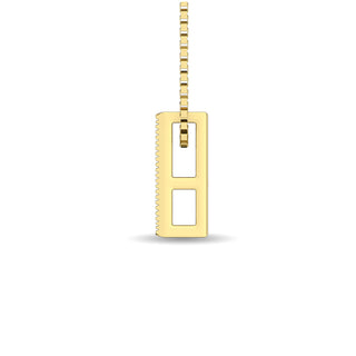 Diamond 1/20 ct tw Baguette Cut Fashion Pendant in 10K Yellow Gold