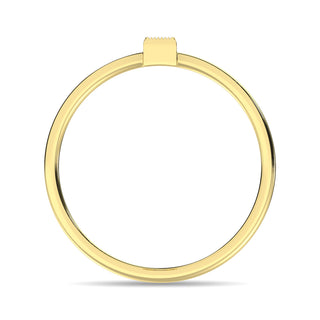 Diamond 1/20 ct tw Baguette Cut Fashion Ring in 10K Yellow Gold