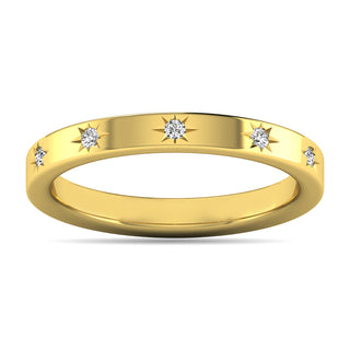 Diamond 1/20 ct tw Bar Ring in 10K Yellow Gold
