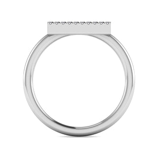 Diamond 1/2 Ct.Tw. Bar Ring in 14K White Gold