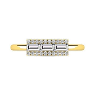 Diamond 1/2 Ct.Tw. Bar Ring in 14K Yellow Gold