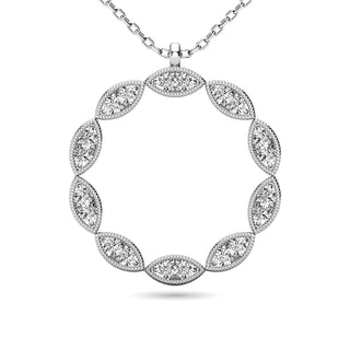 Diamond 1/10 ct tw Fashion Pendant in 10K White Gold