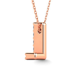 Diamond 1/20 Ct.Tw. Letter "L" Pendant in 14K Yellow Gold