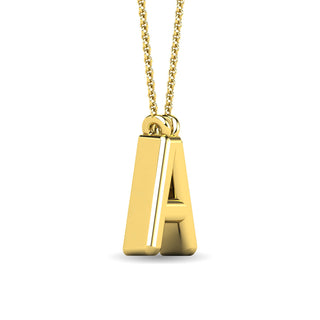 Diamond 1/20 Ct.Tw. Letter "A" Pendant in 10K Yellow Gold