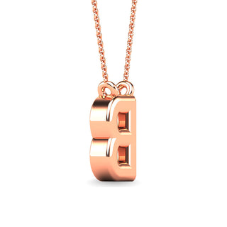 Diamond 1/20 Ct.Tw. Letter "B" Pendant in 10K Rose Gold