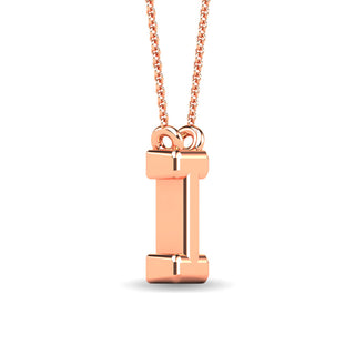 Diamond 1/20 Ct.Tw. Letter "I" Pendant in 10K Yellow Gold