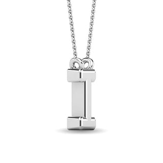 Diamond 1/20 Ct.Tw. Letter "I" Pendant in 10K Rose Gold