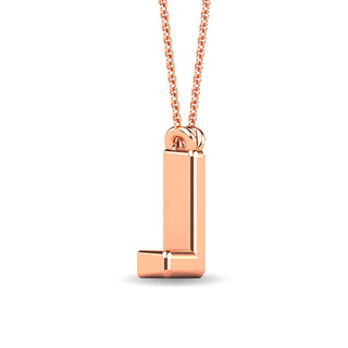 Diamond 1/20 Ct.Tw. Letter "L" Pendant in 10K Yellow Gold