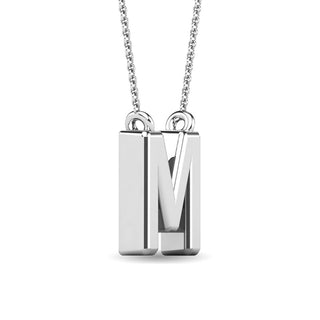 Diamond 1/20 Ct.Tw. Letter "M" Pendant in 10K Rose Gold