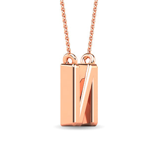 Diamond 1/20 Ct.Tw. Letter "N" Pendant in 10K Yellow Gold