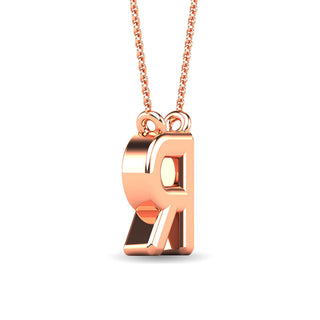 Diamond 1/20 Ct.Tw. Letter "R" Pendant in 10K Yellow Gold