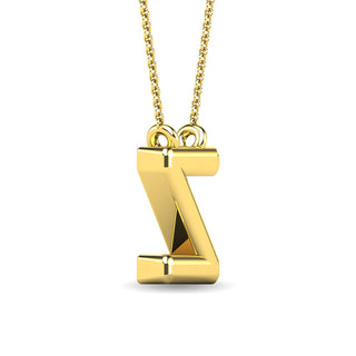 Diamond 1/20 Ct.Tw. Letter "Z" Pendant in 10K White Gold