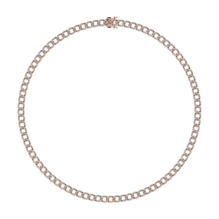Diamond 7/8 Ct.Tw. Cuban Necklace in 14K Rose Gold