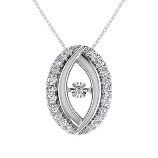 10K White Gold 1/5 Ct Ct.Tw. Diamond Shimmering Pendant