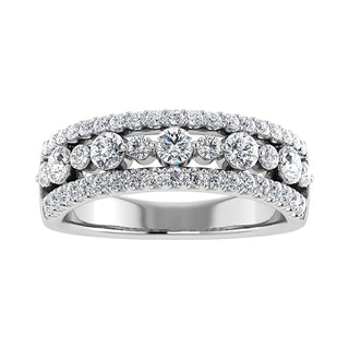 14K White Gold 1 Ct Ct.Tw. Diamond Fashion Band