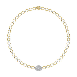 Diamond 3 Ct.Tw. Cuban Necklace in 14K Yellow Gold