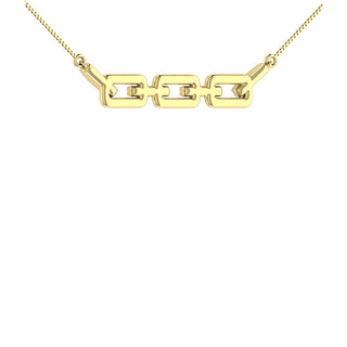 10K Yellow Gold 1/10 Ct.Tw. Diamond Cuban Link Necklace