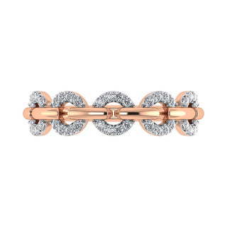 10K Rose Gold 1/6 Ct.Tw. Diamond Fashion Ring