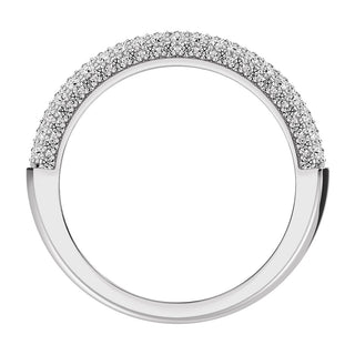 14K White Gold 1 Ct.Tw. Diamond Pave Set Fashion Band