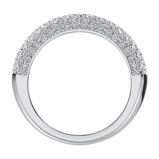 14K White Gold 1/2 Ct.Tw. Diamond Pave Set Fashion Band