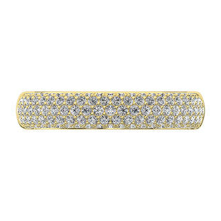 14K Yellow Gold 3/4 Ct.Tw. Diamond Pave Set Fashion Band