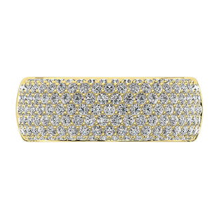 14K Yellow Gold 1 5/8 Ct.Tw. Diamond Pave Set Fashion Band