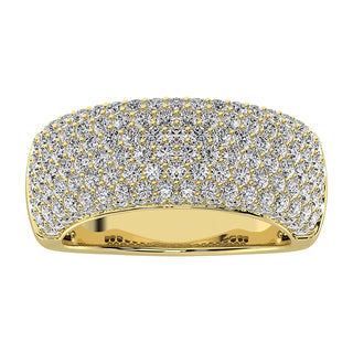 14K Yellow Gold 2 Ct.Tw. Diamond Pave Set Fashion Band