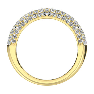 14K Yellow Gold 2 Ct.Tw. Diamond Pave Set Fashion Band