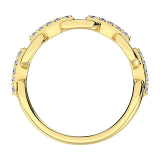 10K Yellow Gold 1/5 Ct.Tw. Diamond Fashion Ring