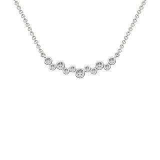 10K White Gold 1/5 Ct.Tw. Diamond Fashion Necklace