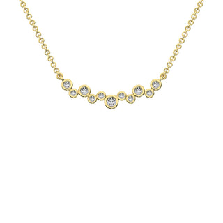 10K Yellow Gold 1/5 Ct.Tw. Diamond Fashion Necklace