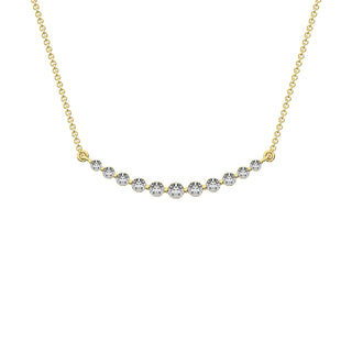 14K Yellow Gold 1 Ct.Tw. Diamond Fashion Necklace